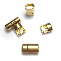 European Zamack Magnetic End Clasps for Kumihimo