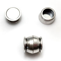 Barrel, Bamboo and Stainless Steel Magnetic Clasps