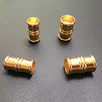 Barrel, Bamboo and Stainless Steel Magnetic Clasps