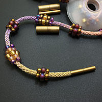 Antique Brass Magnetic End Clasps for Kumihimo