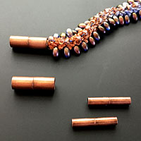 Antique Copper Magnetic End Clasps for Kumihimo