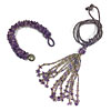 Kumihimo Bracelets and Tassel Kit with Larimar Gemstone Chips