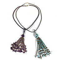 Kumihimo Kumihimo Bracelet with Gemstone Chip Beads