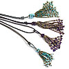 Kumihimo Gemstone Chip Bead Bracelets and Tassels - DIY Kits and Tutorial