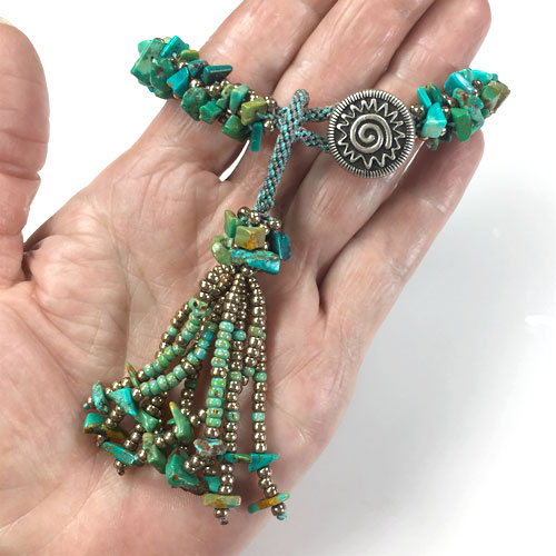 Kumihimo Gemstone Chip Bead Bracelets and Tassels - DIY Kits and Tutorial