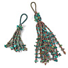 Kumihimo Gemstone Chip Bead Bracelets and Tassels - DIY Kits and Tutorial