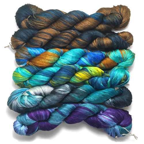 Variegated Rayon Ribbon for Kumihimo