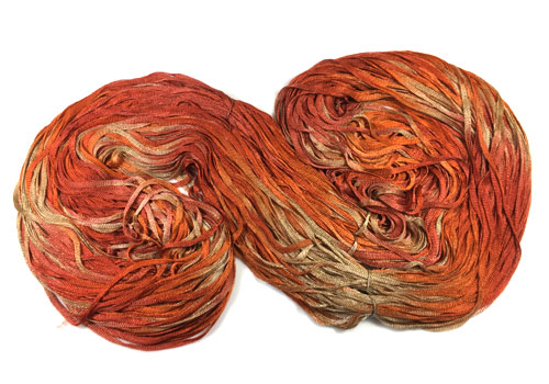 Panaché Tubular Hand Dyed Knit Rayon Ribbon Mini Skein Prefect for Kumihimo