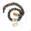Kumihimo Bracelet with Long Magatamas & C-Lon Bead Cord Tex 400