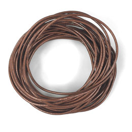 1.5mm Metallic Copper Leather Cord