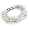 Multi Strand Linen and Freshwater Pearl Bracelet Kit