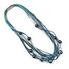 Multi Strand Linen and Freshwater Pearl Bracelet Kit