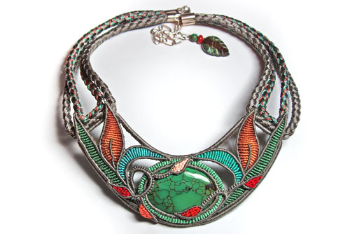 Cavandoli Neckpiece by Marion Hunziker-Larsen