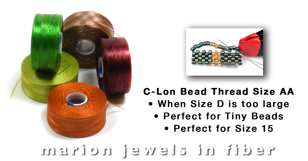 CLon Bead Thread Size AA For Tiny Beads like Size 15