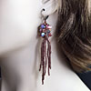 Kumihimo Jellyfish Earring  with PIP Beads DIY Kit and Tutorial