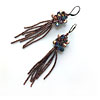 Kumihimo Jellyfish Earring  with PIP Beads DIY Kit and Tutorial