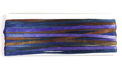 Panaché Tubular Hand Dyed Knit Rayon Ribbon Mini Skein Prefect for Kumihimo