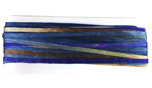 Panaché Tubular Hand Dyed Knit Rayon Ribbon Mini Skein Prefect for Kumihimo