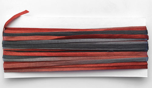 Panaché Tubular Hand Dyed Knit Rayon Ribbon Mini Skein Prefect for Kumihimo