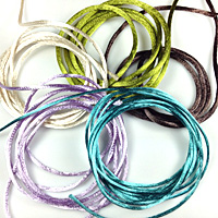 100% Nylon Satin Cord - 1mm Satin Cord for Kumihimo and More