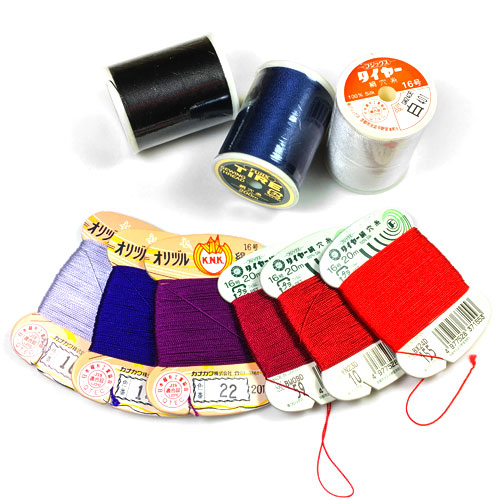 100% Silk Filament Buttonhole Twist Thread | 2 Japanese Brands | More Color Choices