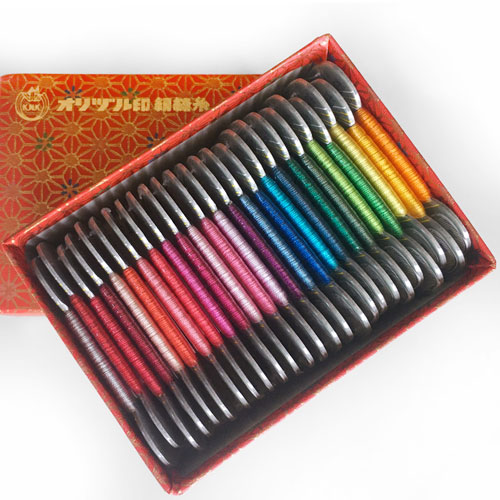 Kanagawa Orizuru Jinui 100% Silk Filament 2-Ply Thread