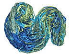 Hand Dyed Silk Ribbon for Kumihimo