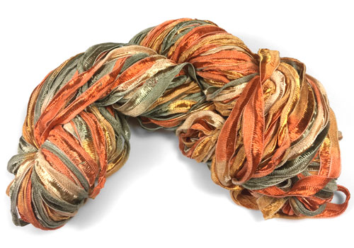 Hand Dyed Silk Ribbon for Kumihimo