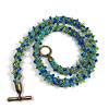 Silk Ribbon Kumihimo Necklace Kit with 4mm Magatamas