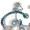 Hand Dyed Silk Ribbon Kumihimo with 4mm Magatamas, C-Lon Bead Cord and Metallic Accents DIY Kit and Tutorial