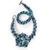 Silk Ribbon Kumihimo Necklace Kit with 4mm Magatamas