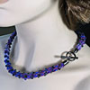 Silk Ribbon Kumihimo Necklace Kit with 4mm Magatamas