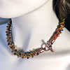 Silk Ribbon Kumihimo Necklace Kit with 4mm Magatamas
