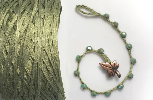 Silk Tape for Jewelry Making, Crochet, and Multi Strand Bracelets and Necklaces