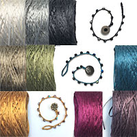 Silk Tape for Jewelry Making, Crochet, and Multi Strand Bracelets and Neclaces