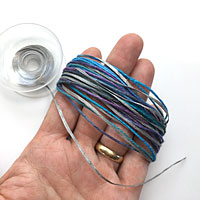 Silk Tape for Jewelry Making, Crochet, and Multi Strand Bracelets and Neclaces