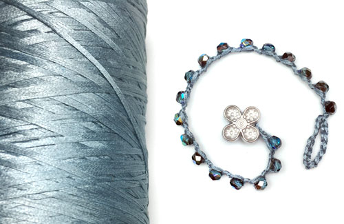 Silk Tape for Jewelry Making, Crochet, and Multi Strand Bracelets and Necklaces