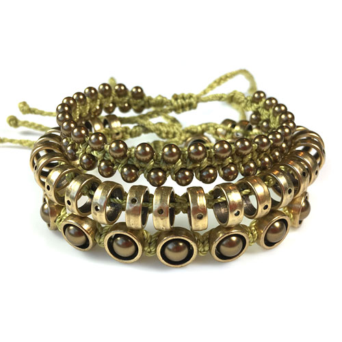Square Knot Bracelet Trio KIt and Tutorial
