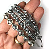 6mm Czech Fire Polished Beads for Bracelets with C-Lon Tex 400 Cord