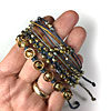 6mm Czech Fire Polished Beads for Bracelets with C-Lon Tex 400 Cord