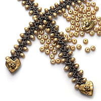 Turkish Flat Bead Crochet Bracelet