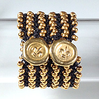 Turkish Flat Bead Crochet Bracelet
