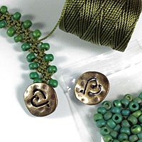 Turkish Flat Bead Crochet Bracelet
