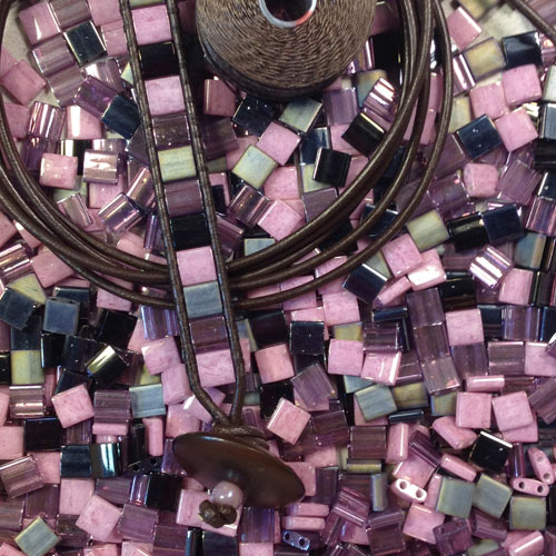 Leather Wrap Bracelet Kit and Tutorial with Tila Beads